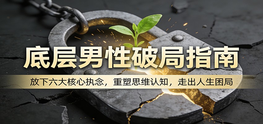 底层男性破局指南：放下六大核心执念，重塑思维认知，走出人生困局-轻创终点站