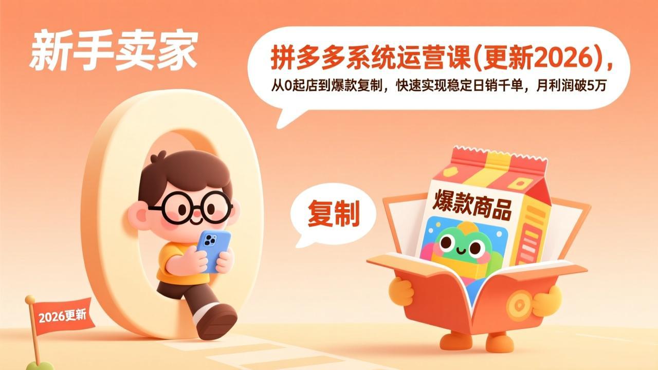 拼多多系统运营课(更新3月-轻创终点站