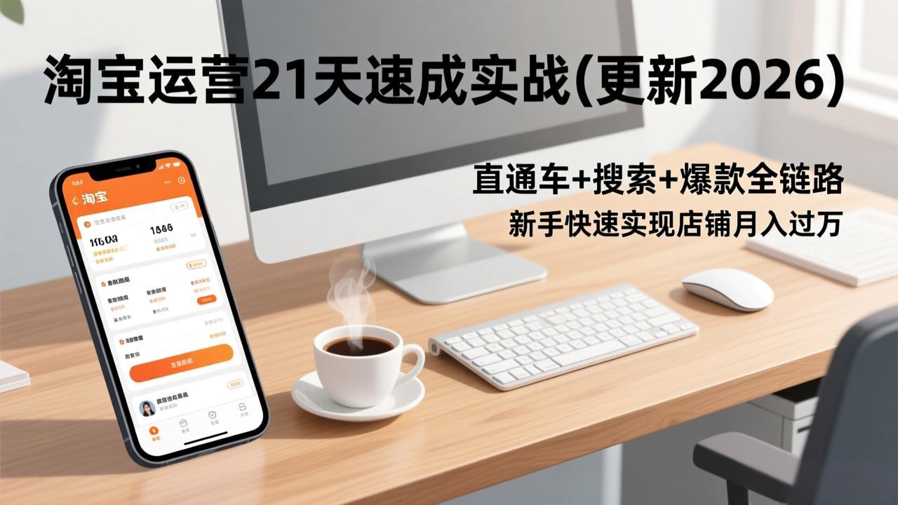 淘宝运营21天速成实战(更新3月-轻创终点站